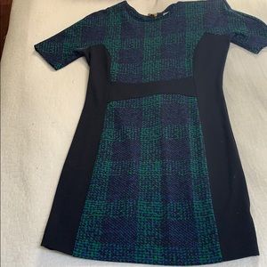Michael Kors blue patterned dress